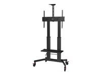 Vision X-Series VFM-F27 - Vozík - nastavitelná výška - pro Displej LCD - ocel, hliník - matná cern - velikost obrazovky: 55"-100"