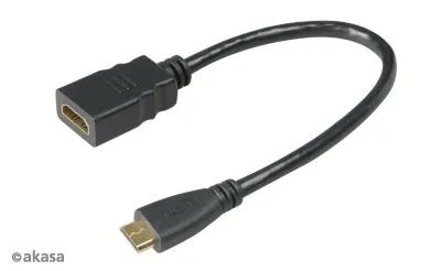 AKASA - HDMI na mini HDMI adaptér - 25 cm