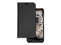 Pouzdro s klopou pro mobilní telefon - kůže - černá - pro Samsung Galaxy S24+