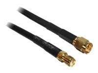 Prodlužovací anténní kabel - SMA (F) do SMA (M) - 10 m - černá