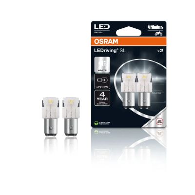 Autožárovka LED 12V P21/5W BAY15d OSRAM bílá 2ks