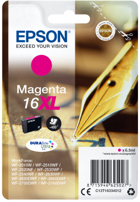 Epson Singlepack Magenta 16XL DURABrite Ultra Ink