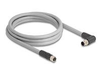 M12 Cable L-coded 5 pin male right angle
