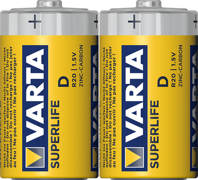Varta SuperLife D 2x (ve fólii)
