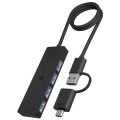 RAIDSONIC ICY BOX USB Hub, 4port, USB A+C/ 4x USB A
