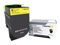 Vysoká výtěžnost - žlutá - originální - kazeta s barvivem LCCP - pro Lexmark CS417dn, CS517de, CX417de, CX517de
