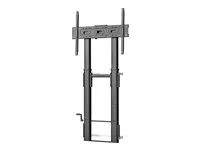 Vision X-Series VFM-F26W - Stojan - nastavitelná výška - pro plochý panel - 80kg - ocel - pískovaný cerný - velikost obrazovky: 55"-100" - montáž od podlahy ke stene