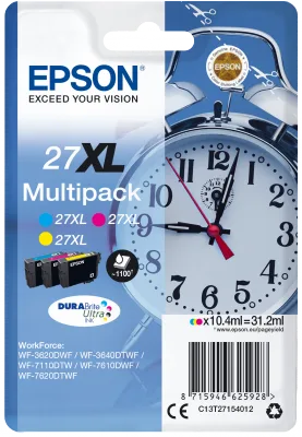 Epson Multipack 3-colour 27XL DURABrite Ultra Ink