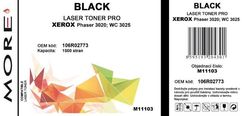 ARMOR MORE toner kompatibilní s Xerox 106R02773, 1500str,černá/black