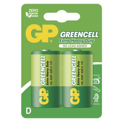 Baterie D (R20) Zn-Cl GP Greencell 2ks