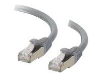 Patch kabel - RJ-45 (M) do RJ-45 (M) - 15 m - STP - CAT 6a - lisovaný, provedení bez hrbolků, licna - šedá