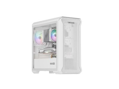 Počítačová skříň Genesis IRID 503 ARGB LITE/Mini Tower/Transpar./Bílá