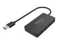 Vision - Rozbočovač - 4 x SuperSpeed USB 3.0 - desktop