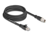 M12 Cable X-coded 8 pin male to RJ45 plu