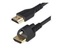 Adjustable M3.0 Screw (HDMM2MLS) - Prémiově vysoká rychlost - kabel HDMI s ethernetem - HDMI s piny (male) do HDMI s piny (male) zamykací - 2 m - černá - podpora 4K60 Hz (3840 x 2160)