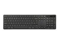 Klávesnice - full size - antibakteriální - USB - QWERTY - severské jazyky - černá