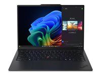 Provedění závěsu 180 stupňů - Intel Core Ultra 7 - 258V / až 4.8 GHz - Evo - Win 11 Pro - Intel Arc Graphics 140V - 32 GB RAM - 2 TB SSD TCG Opal Encryption 2, NVMe, Performance - 14" IPS dotykový displej 1920 x 1200 - Wi-Fi 7, Bluetooth - 5G - černá barva - kbd: česká/slovenská - s Lenovo Premier Support 3 roky, kompenzace CO2 0,5 tuny (2. generace)