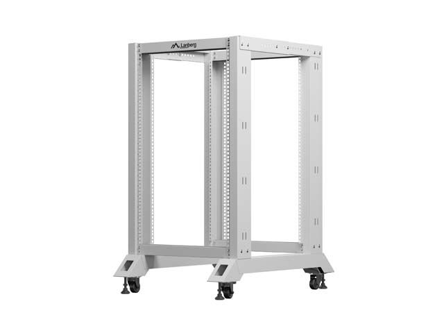 Lanberg otevřený rack 19" 18U 600X800 šedý