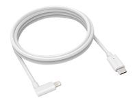 Kabel Lightning - USB-C s piny (male) rovné do Lightning s piny (male) pravoúhlý - 1.83 m - bílá - pro Compulocks iPad 10, Space 360, Space AV Capsule iPad 10, Space Swing Arm iPad 10