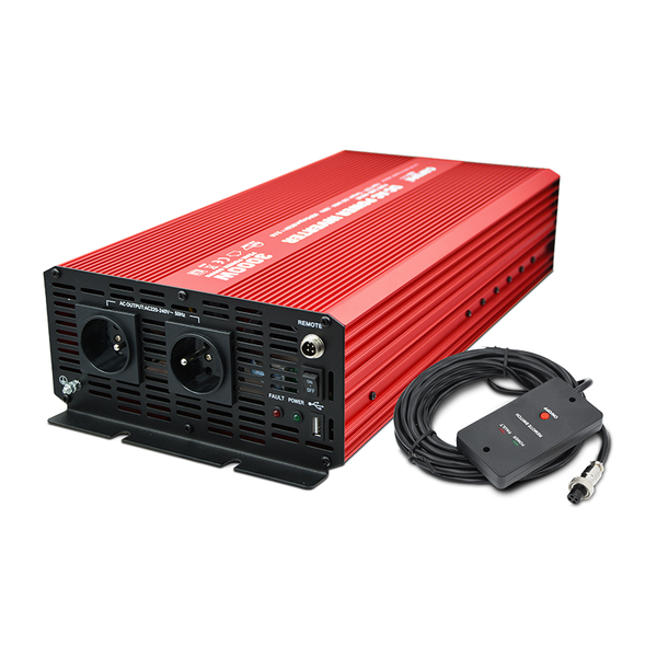 Měnič napětí CARSPA P3000 12V/230V 3000W čistá sinusoida