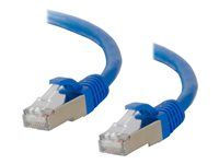 Patch kabel - RJ-45 (M) do RJ-45 (M) - 20 m - STP - CAT 6a - lisovaný, provedení bez hrbolků, licna - modrá