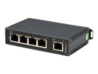 Startech 5-Port Ethernet Switch - 10/100Mbps Industrial Networking Solution - IP30-rated Energy Efficient Internet Switch (IES5102) - Prepínac - nerízený - 5 x 10/100 - lze montovat na konzolu DIN - pro P/N: NETRS2322P