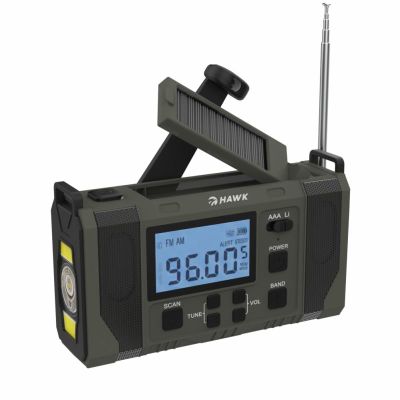 HAWK Expedition R20, FM/AM Rádio s BT, Pow, Solar