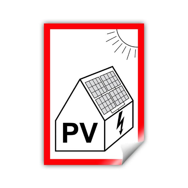 PV symbol pro fotovoltaiku 75x105 mm