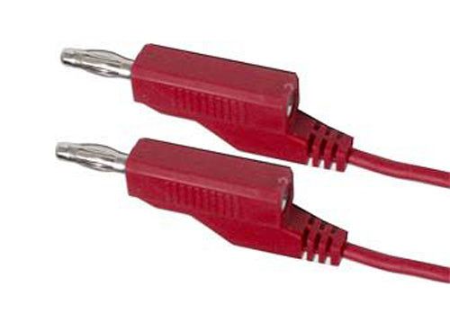 Kabel propojovací 0,35mm2 / 2m s banánky červený HADEX N535