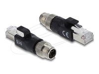 M12 Adapter X-coded 8 pin male to RJ45 p