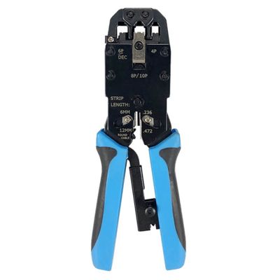W-Star Krimpovací kleště RJ45 WS200R RJ50, RJ45, RJ12, RJ11 ráčna, masivní s ořezávačem