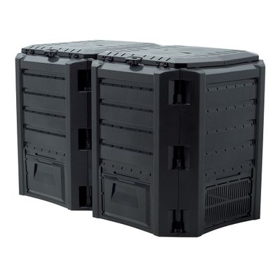 Kompostér zahradní MODULE COMPOGREEN 800l černý