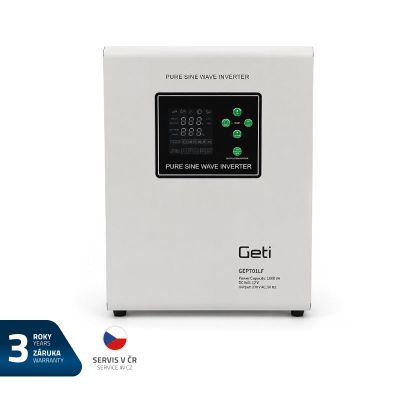 Záložní zdroj napájení GETI GEP701LF sinus 700W s montáží na stěnu (1000VA)