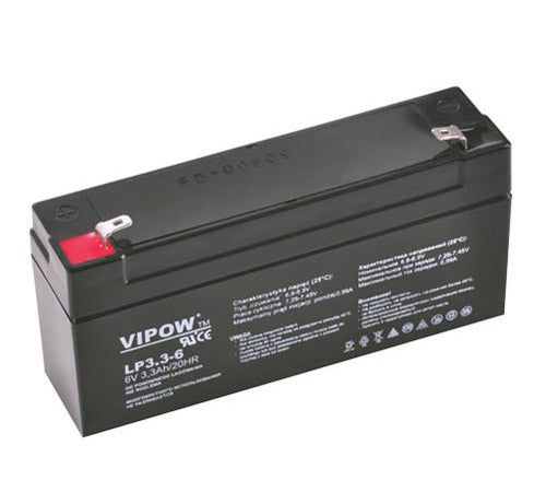 Baterie olověná 6V 3.3Ah VIPOW BAT0205