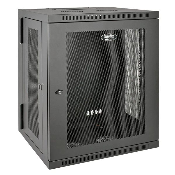 Skříň SmartRack 15U, Š=600mm, Hl=550mm, hloubka pro přepínače, montáž na stěnu