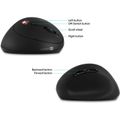 CONNECT IT  HEALTH LADIES, Ergonomická myš blk