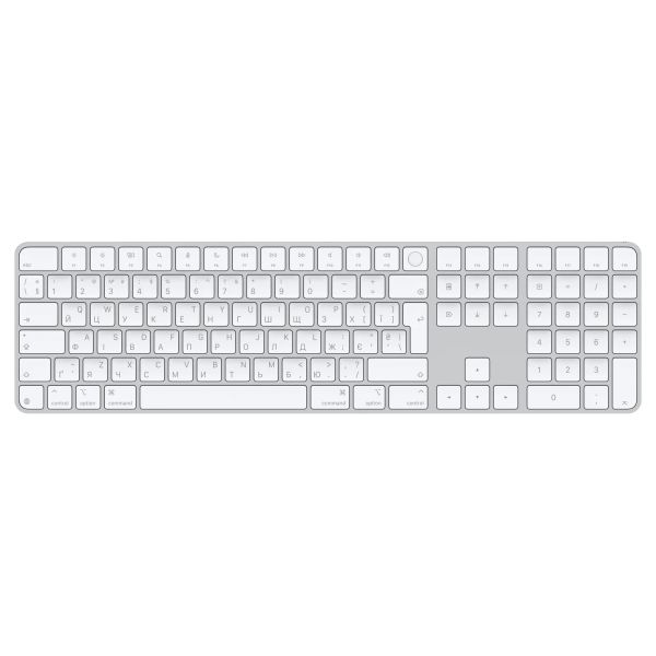 Apple Magic Keyboard Numeric Touch ID/Bezdrátová Bluetooth/UA layout/Bílá
