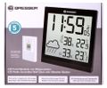 Meteostanice Bresser TemeoTrend JC LCD RC (nástěnné hodiny), černá