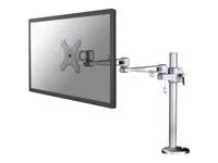 Montážní sada - plný pohyb - pro Displej LCD - stříbrná - velikost obrazovky: 10"-30" - průchodka, upevnitelné na stůl