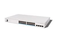 Cisco Catalyst 1300X-24MU-4X - Prepínac - L3 - rízený - 4 x 10 Gigabit SFP28 + 16 x 2.5GBase-T (PoE+) + 8 x 2.5GBase-T (PoE++) - Lze montovat do rozvadece - PoE++ (740 W)