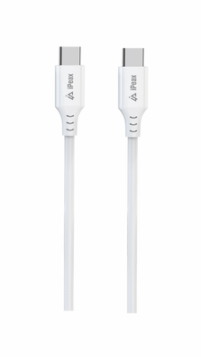 Kabel iPEAX 90010110 USB-C/USB-C 1 m bílý