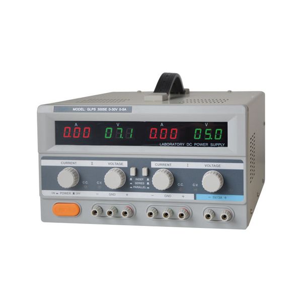 Zdroj laboratorní GETI GLPS 3005E  2x0-30V/ 0-5A+ (5V-3A)