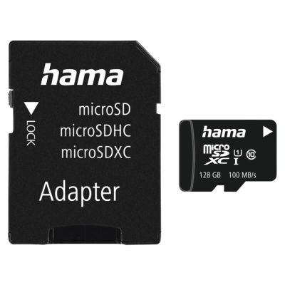 HAMA microSDXC 128 GB 100 MB/s Class 10 UHS-I