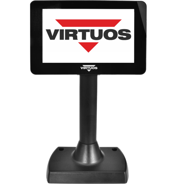 7" LCD barevný zákaznický displej Virtuos SD700F, USB, černý