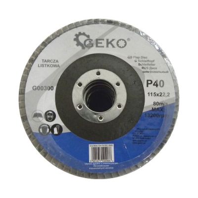 Kotouč na kov lamelový 115mm P40 GEKO G00300
