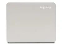 Mouse pad greige 220 x 180 mm glass coat
