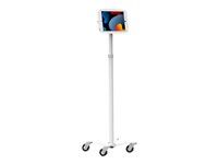 Compulocks iPad 10th-11th (A16) Gen Space Enclosure Medical Rolling Cart White - Vozík - pro tablet - mobilní kiosky - uzamykatelný - zdravotní - bílá - velikost obrazovky: 10.9" - pro Apple 10.9-inch iPad (10. generace)