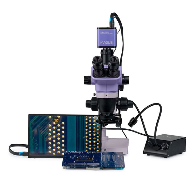 Digitální stereomikroskop MAGUS Stereo D8TR LCD pro opravy elektroniky