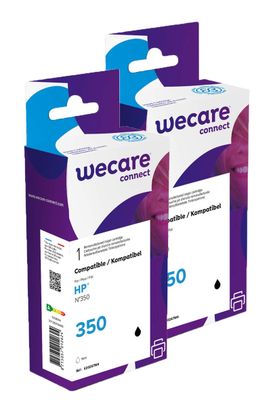 WECARE ARMOR sada ink pro HP CB335E 2x14ml,černá,