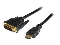Kabel adaptéru - HDMI s piny (male) do DVI-D s piny (male) - 1 m - odstíněný - černá